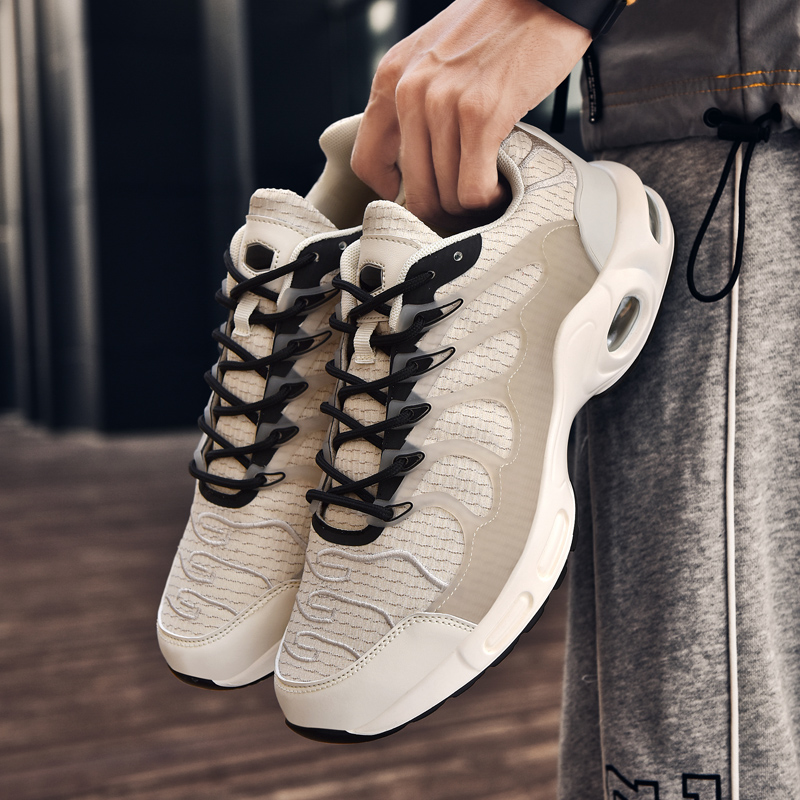 Men Breathable Running Runner Lightweight Knit Mesh Vamp Sneakers Walking Tennis Shoes Male Outdoor Shoe 2beb