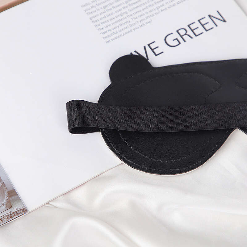 Sexy SM products, panda eye mask, blackout couple role-playing props, adult toys, leather eye mask, hair replacement