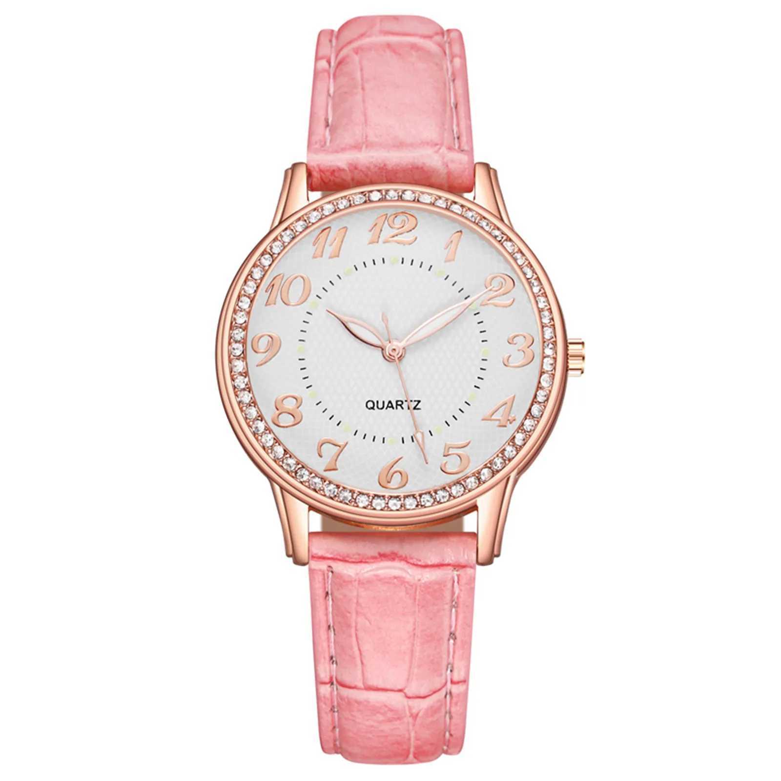 Fashion Leather Strap Belt Watch For Women Ladies Luxury Diamond Quartz Watch Digital Vintage Casual Relogio Feminino GiftsX240920