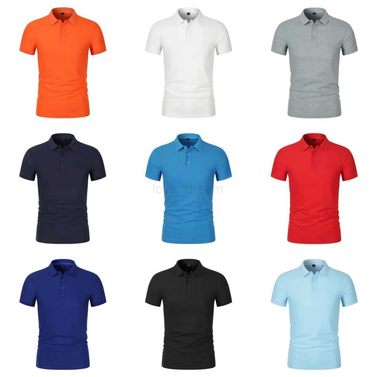 Mens Lapel Summer Short Sleeved Polos Shirt Casual Ribbed Breathable High-Quality Top Loose Fitting Work Clothes shirts for menXJ240920