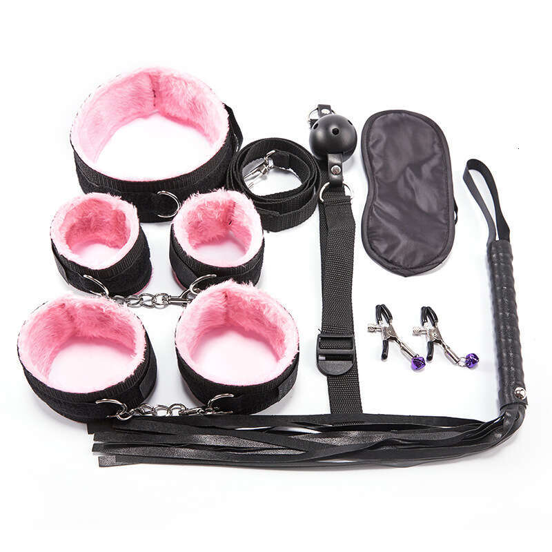 Sex toys, alternative toys, female slaves, bound whips, handcuffs, 7-piece set, adult flirting, training props wholesale