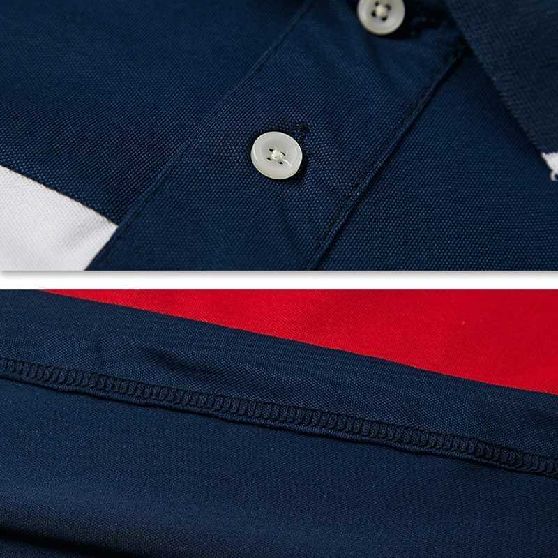 Stripe Polo Shirt Men Big Size 6XL Short Sleeve Polo Shirts Summer Breathable Color Contrast Cotton Tops Plus Size 5XL 6XLX240920