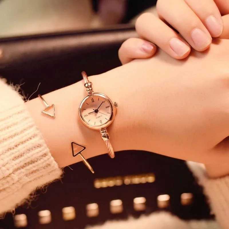 Fashion Bracelet Watches for Women Luxury Stainless Steel Retro Ladies Quartz Wristwatches Women Dress Clock X240920