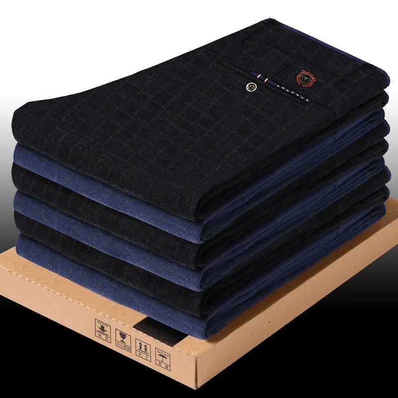 2022 Spring/Autumn New Mens Casual Pants High Quality Brand Business Pants Mens Clothing Cotton Formal Mens Casual Pants W240919