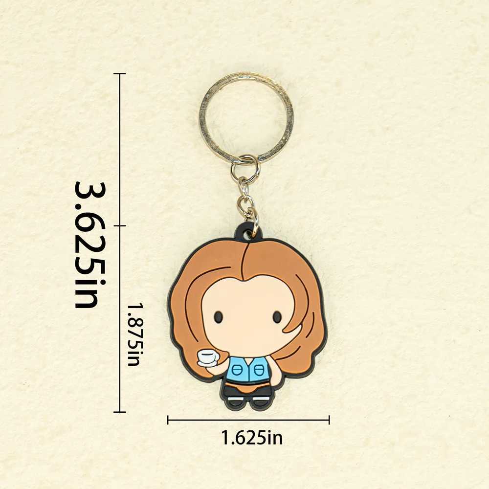1PCS Old Friend PVC Keychain Hot Sales Key Ring Penguin Lobster Keys Accessories Car Bag Pendant Key Chain Charm unisexX240919