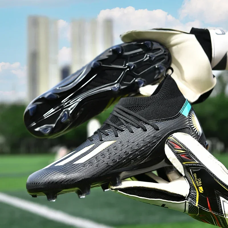 Top Quality Mens Shoes hot Original Grass Soccer Non-Slip Cleats For Kids TF/FG Training Football Boots