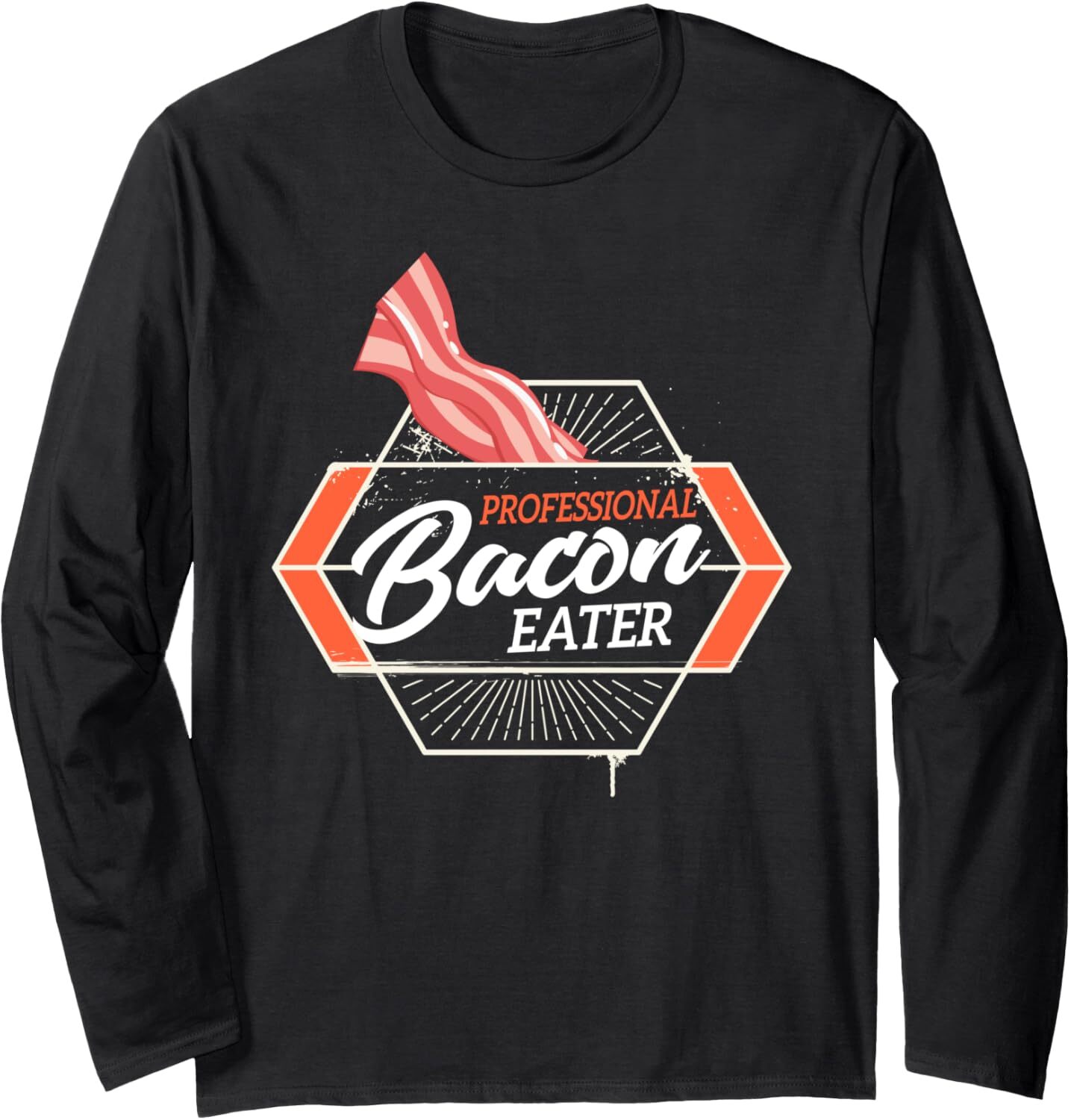 Long Sleeve Shirts for Men sweatshirt Funny Professional Bacon Eater Pork Meat Cooker Chef Gift Long Sleeve Tee Streetwear Casual tops clothes