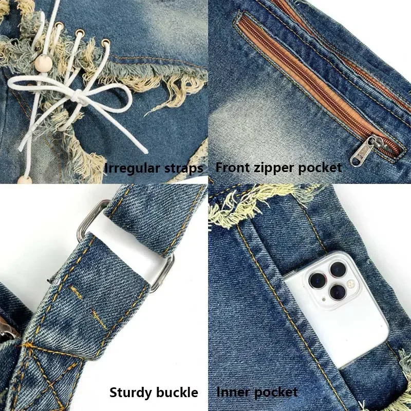 Laundry denim jeans womens casual handbag soft student large capacity retro shopping bag 9ba5
