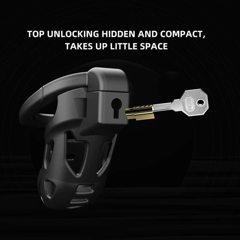 Mr.Shen chastity belt locked male urethral sissy chastity cage flat cuckold micro male chastity cage