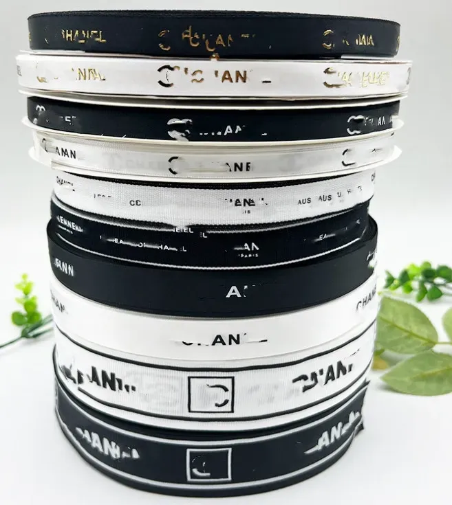 Big Brand Logo Bow Jewelry Diy Webbing Ribbon Flowers Gift Box Packing Tape Shoelaces 1.0cm Wholesale