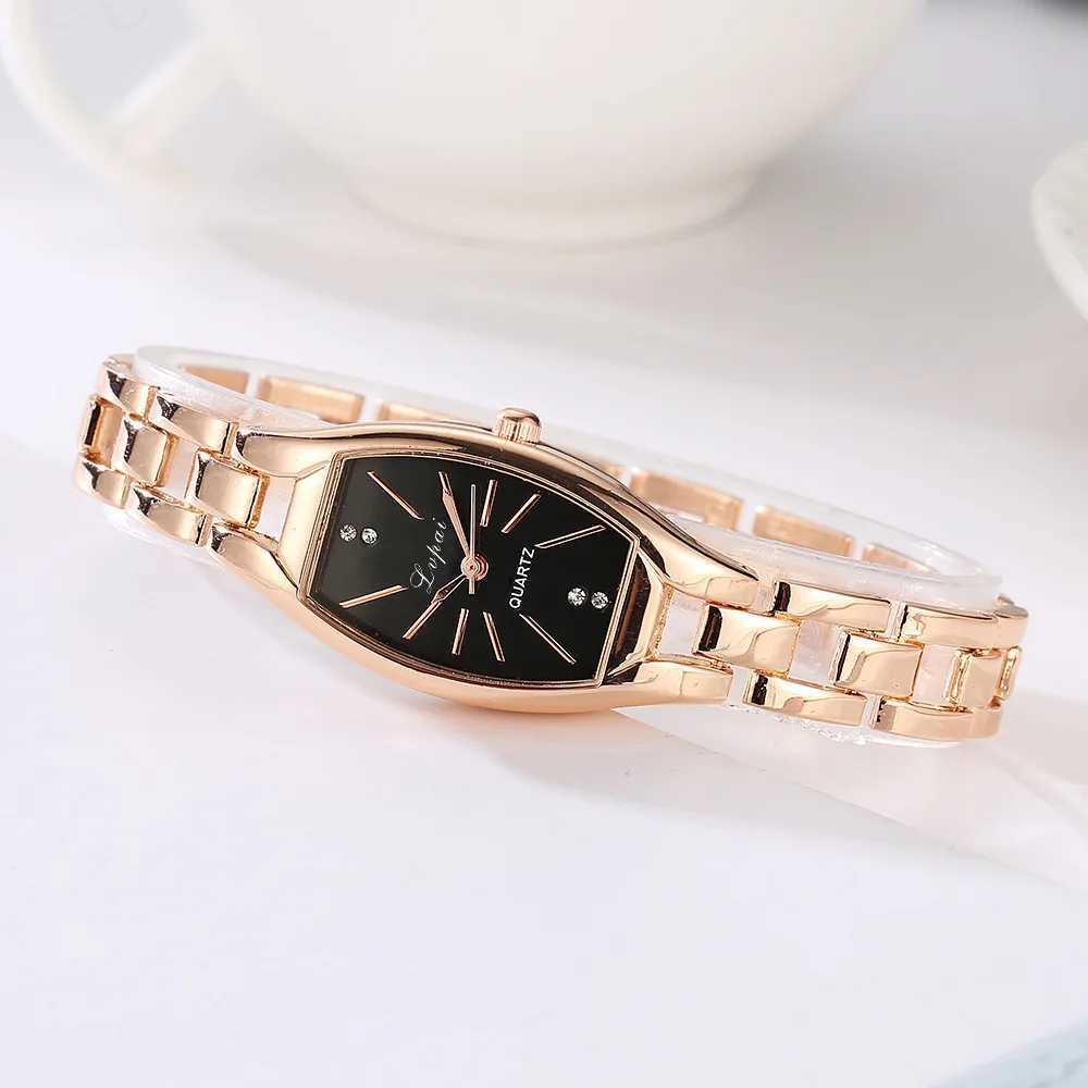 Rose Gold Casual Quartz Watches Ladies Bracelet Wristwatches Creative Women Fashion Luxury Watch Dress Clock Relojes Para MujerX240920