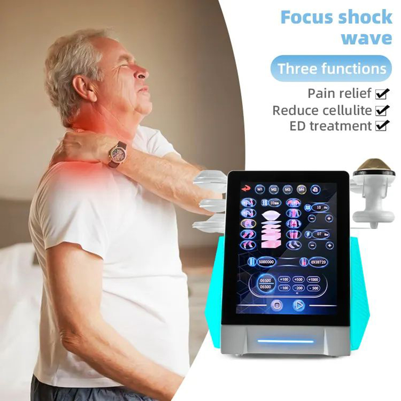 ESWT Electromagnetic Focused Shockwave Machine Pain Relief Shock Wave Physiotherapy Health Care Relaxation Massager Device
