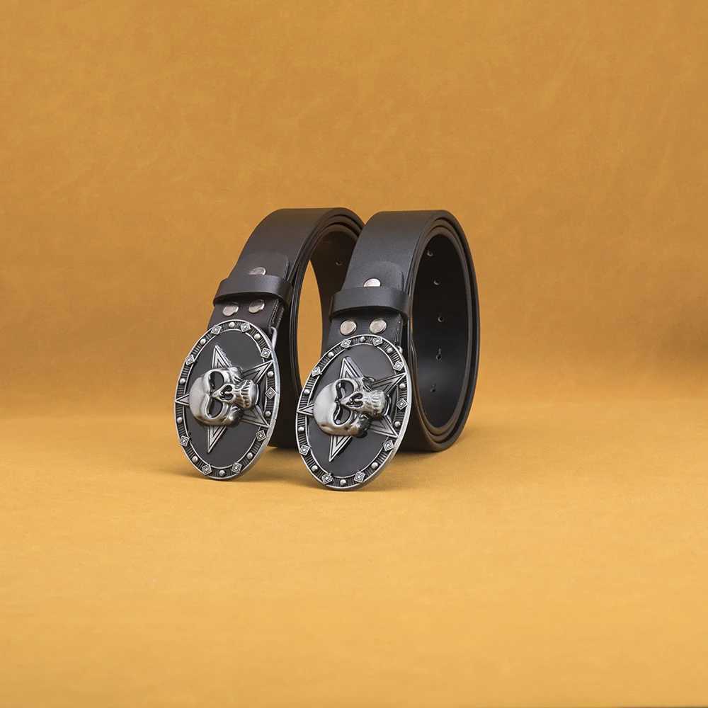 Garrblen Mens Belt Luxury Designer High Quality Genuine Pin Buckle Leather Belt Retro Cowboy Belt Mens Jeans W240920