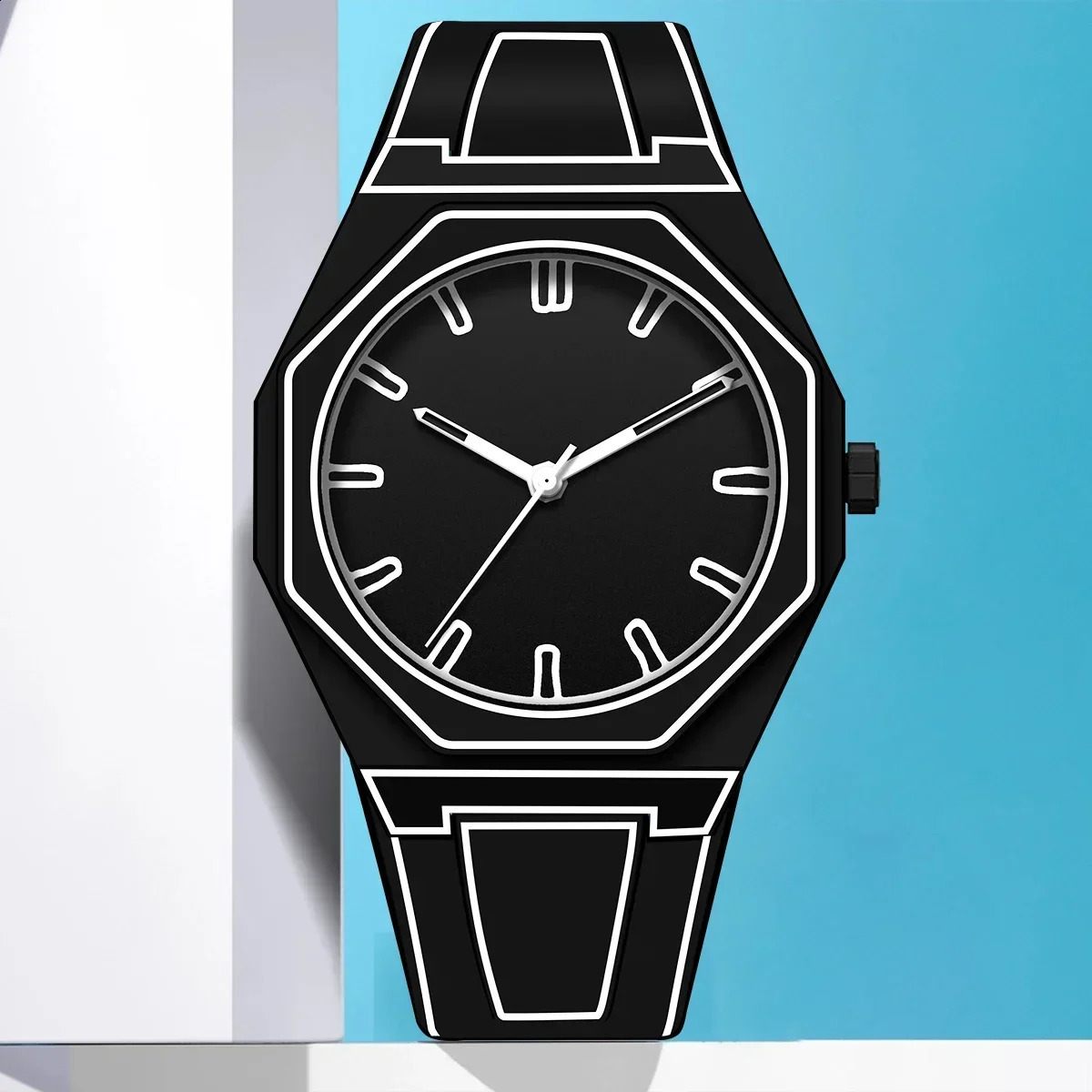 Sketching Watches Modern Minimalist Creative Sports and Leisure Watch Creative Waterproof Watch 240909