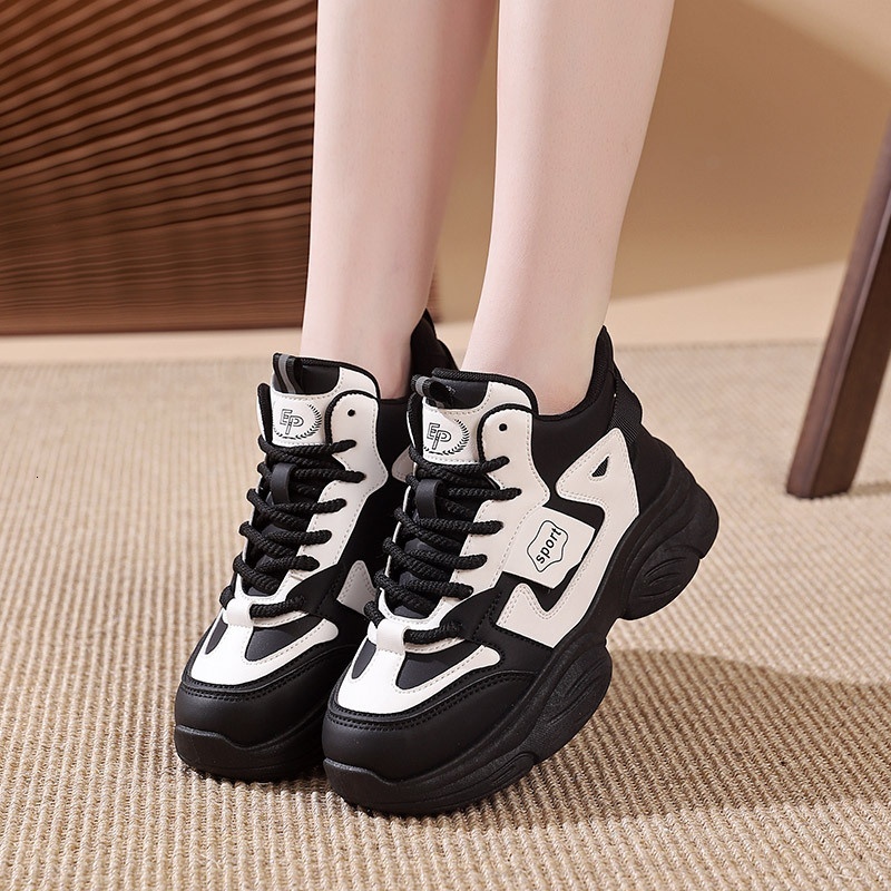 2024 new autumn and winter women's casual sports versatile thick sole height increasing dad shoes trendy YP-EP909