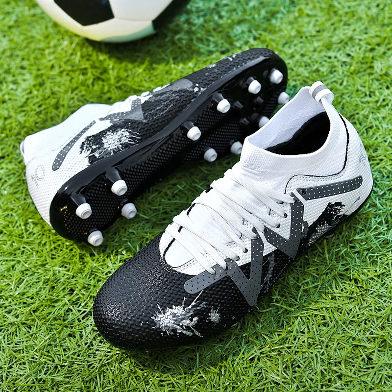 Original Professional Men Field Boots Ag/Tf Society Soccer Cleats Non Slip Football Shoes For Kids Tennis Sneaker