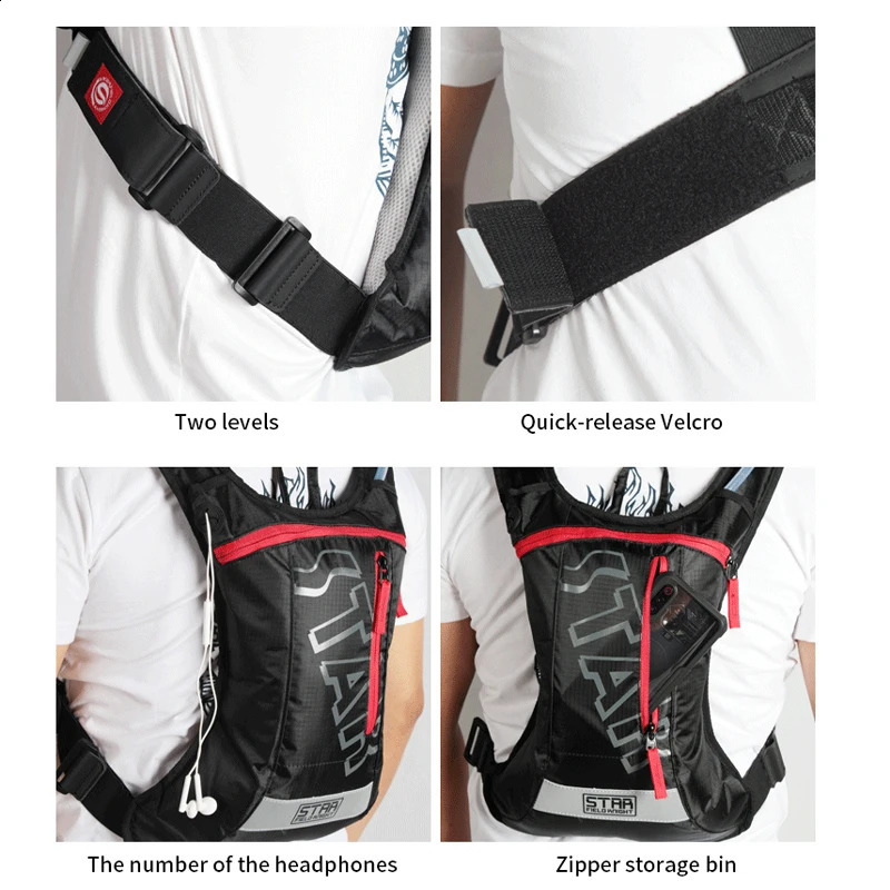 Star Field Knight Lightweight BackpackMoisturizing Bag Accessories Motorcycle Riding Gear Bike Running Climbing Outdoor Sports 240911
