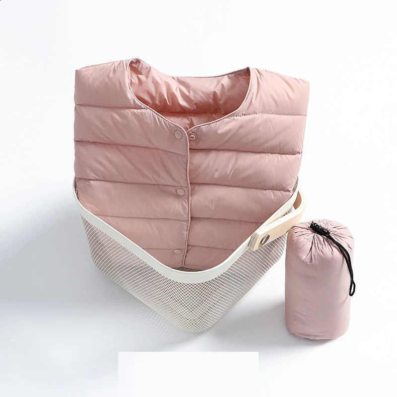 Ultra thin down jacket womens pink womens lightweight down jacket ultra light white jacket warm short jacket womens 240913
