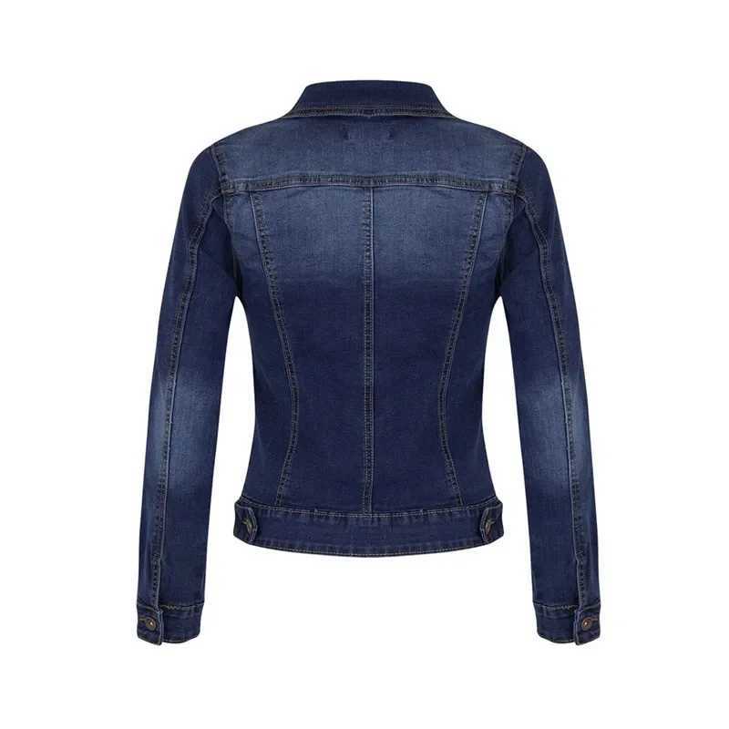 2024 New Short Denim Jackets Women autumn Wash Long Sleeve Vintage Casual Jean Jacket Bomber Denim Coat ladies jacket outerwearX240920