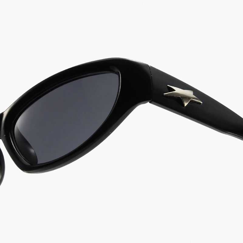 Retro Y2K Style Women Cat Eye Sunglasses Fashion Colorful Mirror Goggles Men Punk Sports Sun Glasses Brand DesignerX240920