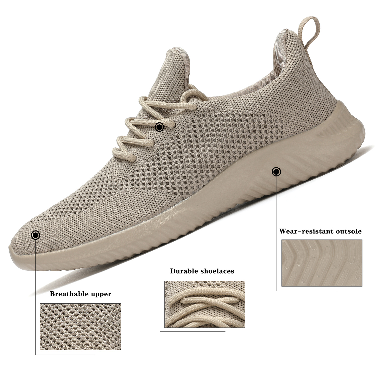 Men's Slip on Walking Shoes Ultra Light Breathable Non Slip Running Shoes Casual Fashion Sneakers Mesh Workout Sports