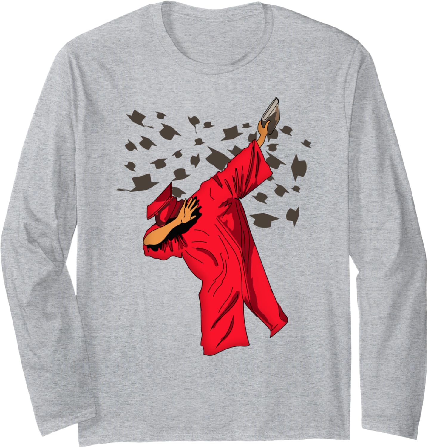 Long Sleeve Shirts for Men sweatshirt Graduation Dabbing Move Funny Dab Dance Lover Gift Long Sleeve Tee Streetwear Casual tops clothes