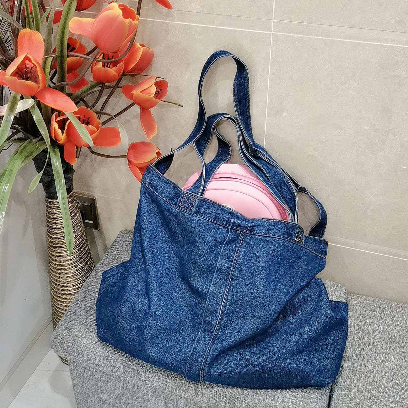 Womens casual denim bag ner handbag cross body y shopping Bolsos Para Mujer 240919
