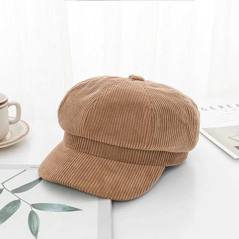Hats for women retro Korean version of the British octagonal hat four seasons literary leisure beret cap S61X240919