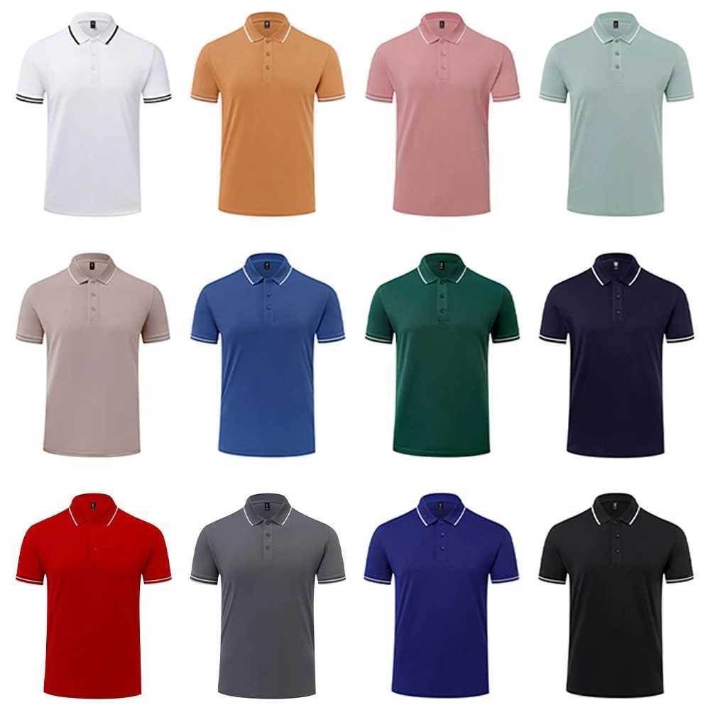 High Quality Business Stripe Polo T Shirt Men Bulk Wholesale Fashion Comfort Colors Collar T Shirt Chemise Polo T-shirt For MenX240920