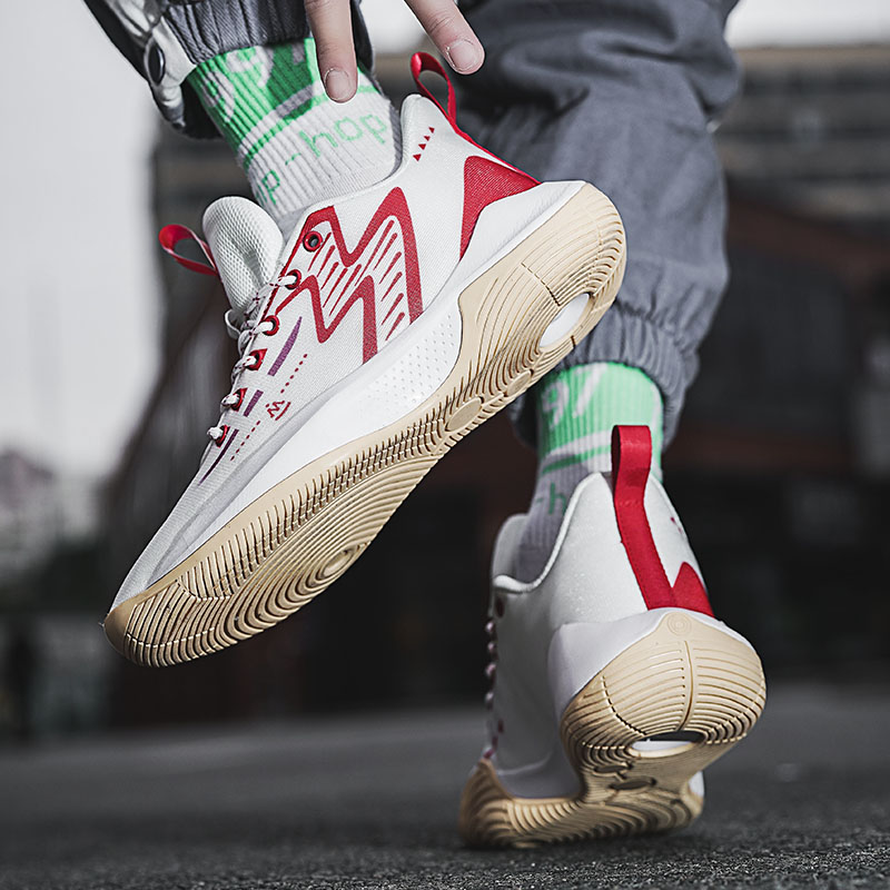Fashion Pink Men's Basketball Sneakers Professional Non-slip Men Trainers High Quality Outdoor Sports Basketball Shoes For Women