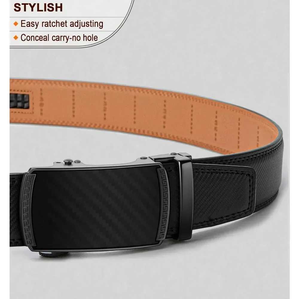 Bulliant mens belt sliding ratchet belt for gifts mens dress pants shirt Oxford decorative fit W240920
