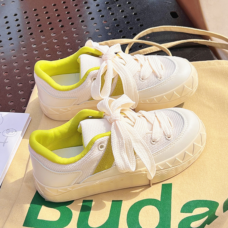 2025 new Mesh Breathable Flats Woman Vulcanized Platform Summer Sports Female Lace Up Sneakers Shoes Casual 2023 NEW bf3a