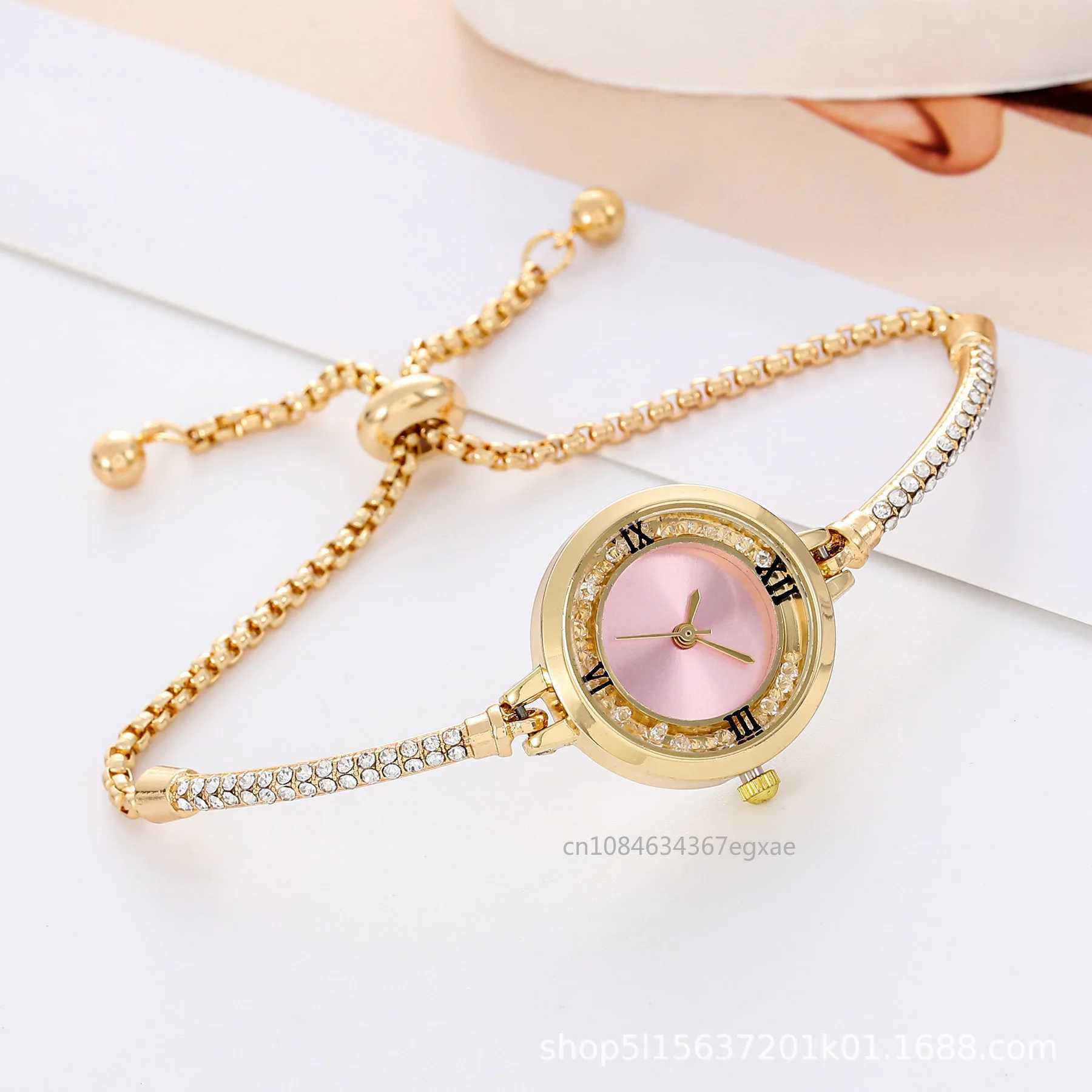 2024 Cute Women Steel Bracelet Watch Quartz Luxury Fashion Small Dial Watches Popular Wristwatch Female ElegantX240920