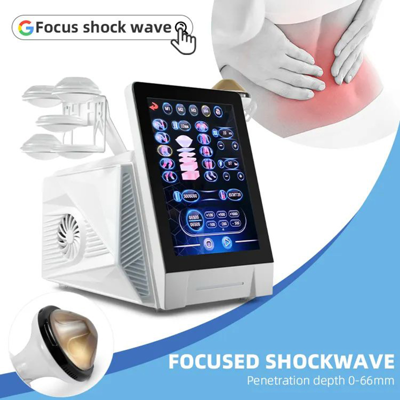 ESWT Electromagnetic Focused Shockwave Machine Pain Relief Shock Wave Physiotherapy Health Care Relaxation Massager Device