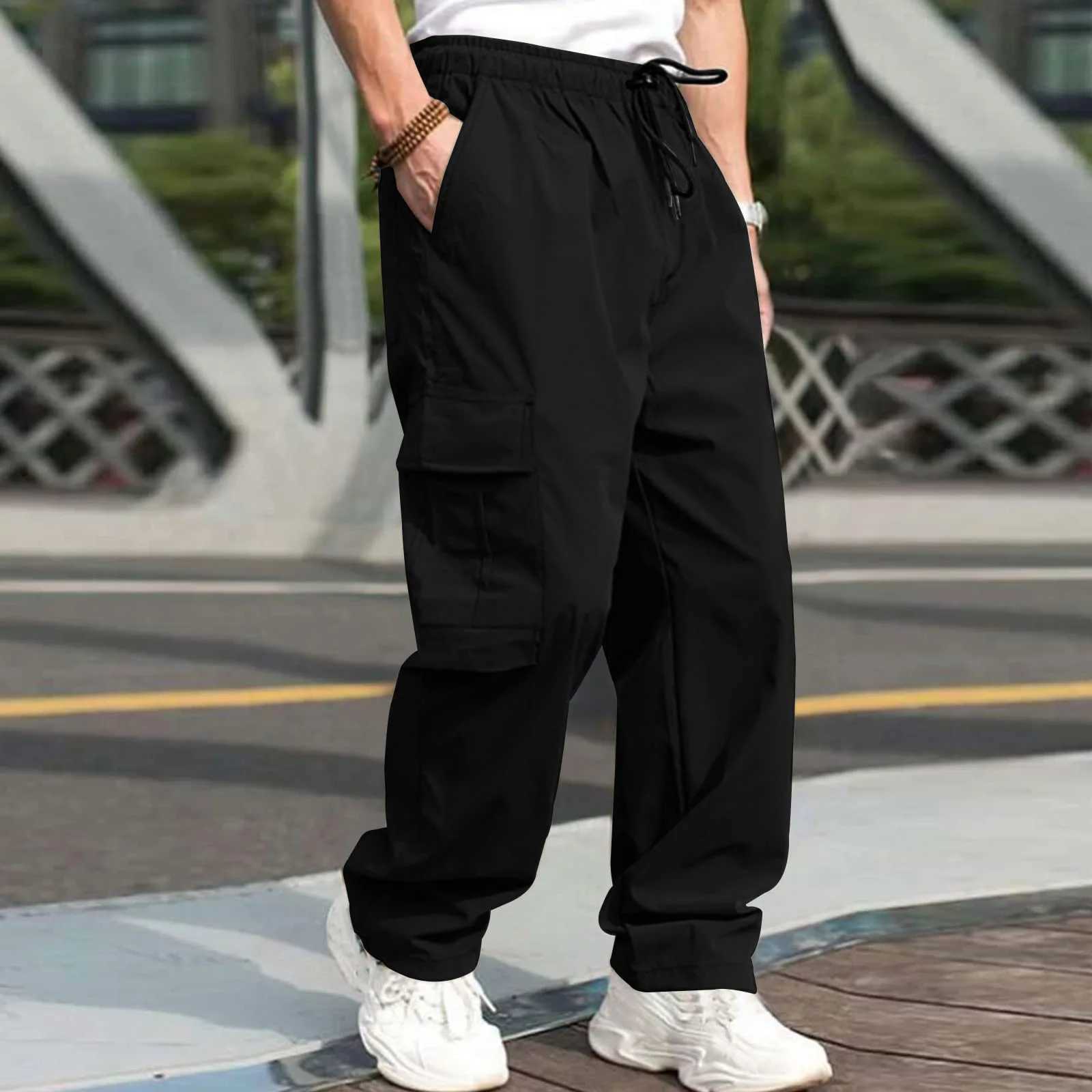 Autumn new multi pocket workwear pants mens pants straight multi-functional mens casual pants oversized mens pants W240919