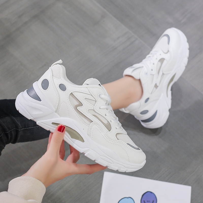 Dad Girl Instagram Trendy 2023 Autumn New Women's Versatile Internet Celebrity White Korean Edition Casual Sports Shoes