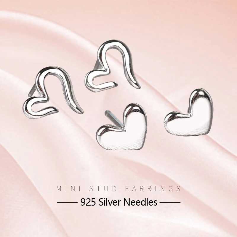 925 Silver Needle Cute Mini Earrings for Women Cute Heart Star Moon Daisy Christmas Planet Butterfly Earrings W240919