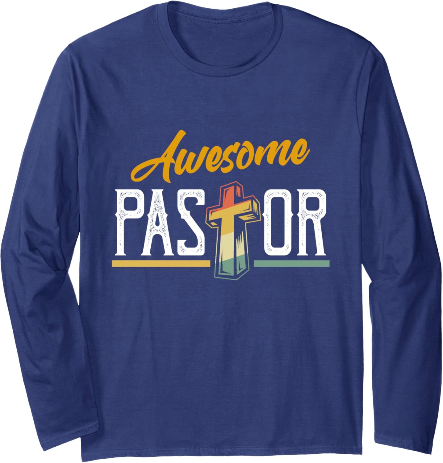Long Sleeve Shirts for Men sweatshirt Vintage Awesome Pastor Servant Preacher Jesus God Religion Tee Streetwear Casual tops clothes