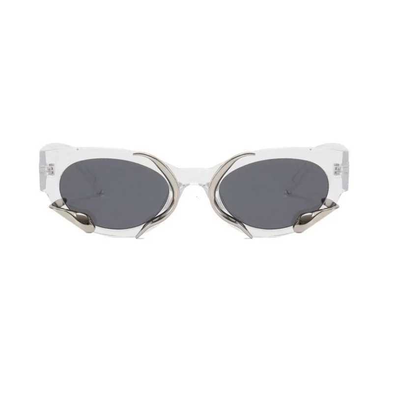 New Y2k Sunglasses with Snakes Fashion Vintage Oval Women Shades Eyewear Retro Luxury Brand Design UV400 Sun GlassesX240920