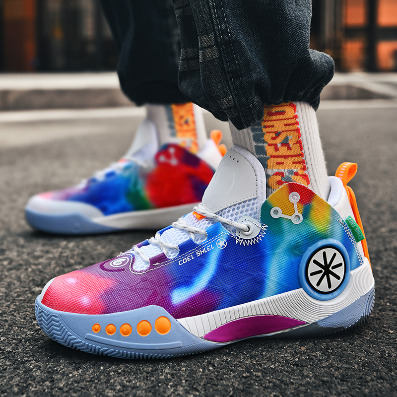 Basketball Sneakers: Men's Breathable Athletic Sneakers for Street and Sport, Colorful Fashion 2024 4