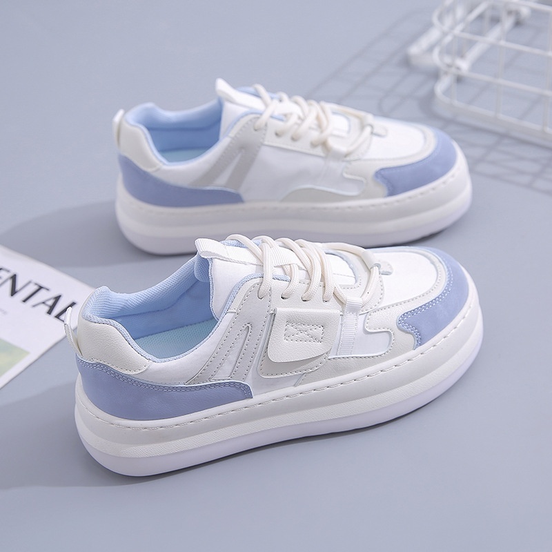 Little White for Women 2023 Autumn New Collection Board Korean Edition Ins Trendy Sports Thick Bottom Big Head Bread Shoes 321