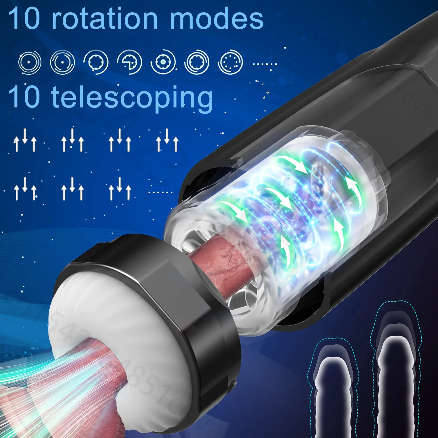 Automatic mens masturbator with 360 ° extension and rotation selling cup suction base adult sex toy 240914
