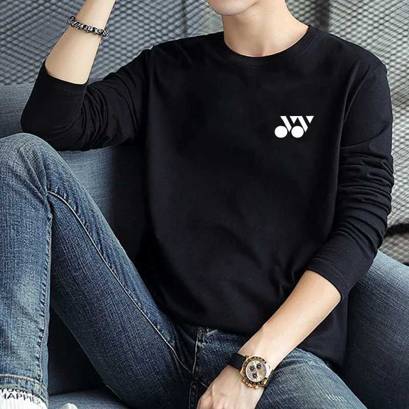 2024 HEAD Brand New Mens T-Shirts Long Sleeve Slim Men T-Shirt Young Man Pure Color Tops Tees Shirt O-Neck For Male Boys TshirtX240919