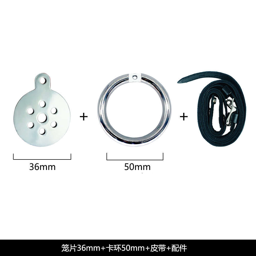 FRRK Stainless Steel New Metal Chastity Belt Chastity Cage Device With Silicone Glans Cage Adult Sex Products for Male
