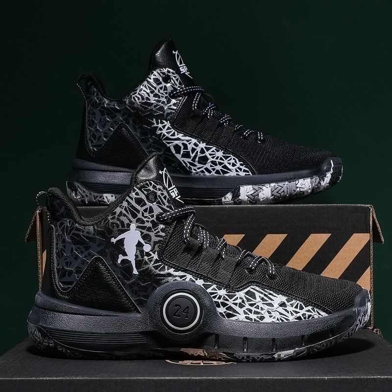 Original Fashion Outdoor Mesh Sneakers Breathable Cozy Boys Non-slip Basketball shoes Unisex Lace Up Equipment Large Male Shoes