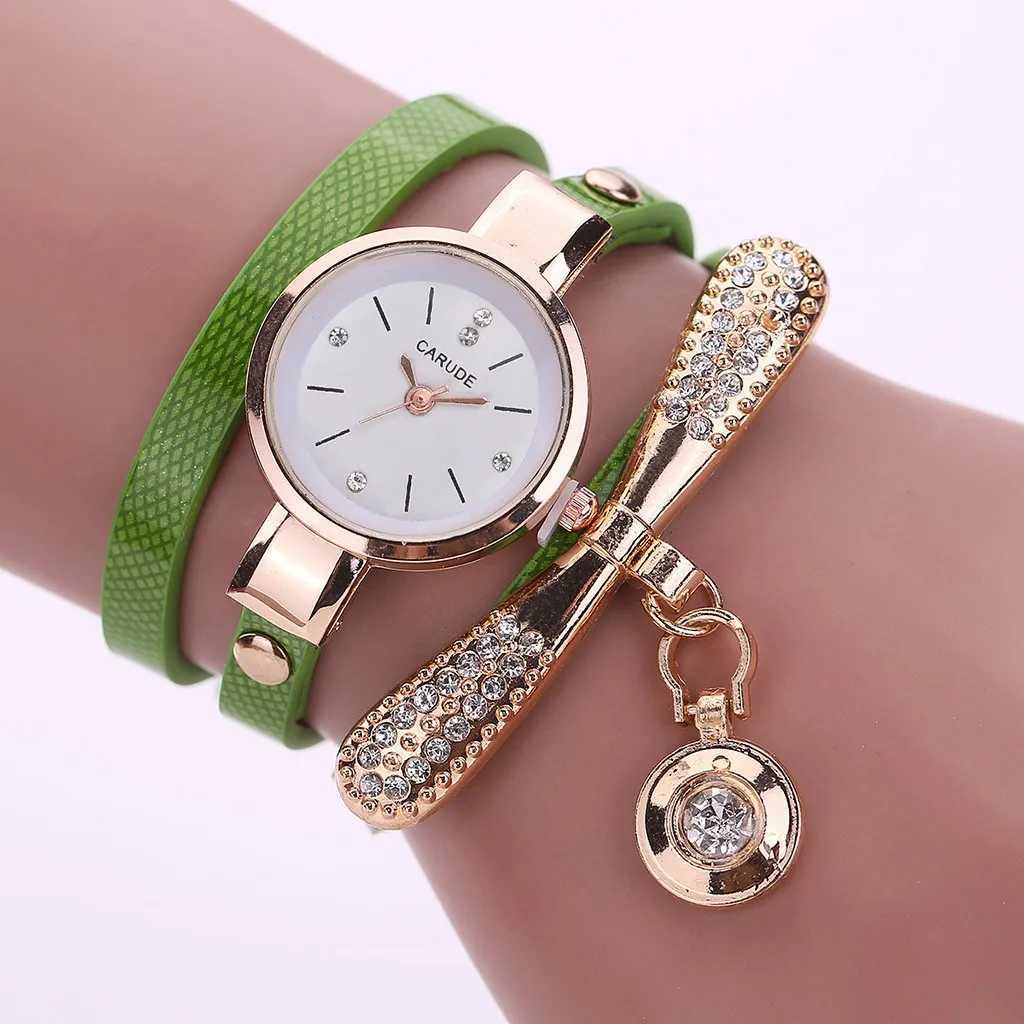 Women Leatheranalog Quartz Wrist Watches Circular Small Dial Design Sense Fashion Dress Clock Simplicity Elegant Watch 2024X240920