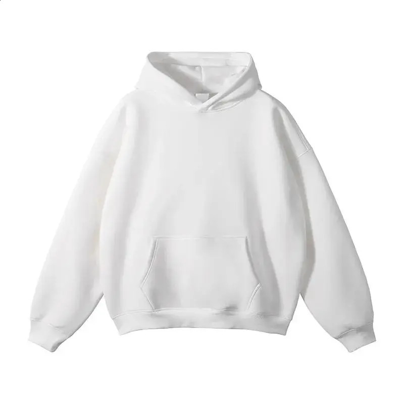 480gsm heavyduty cotton and velvet hooded sweater for men thick wool pullover women sports sweatshirt 240919