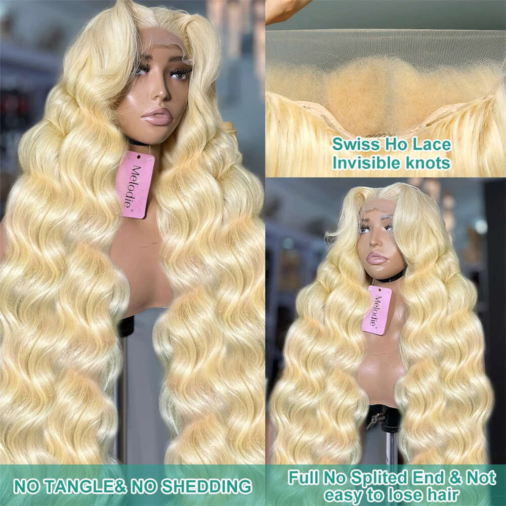 613 Honey Blonde 13x6 Hd Front Human Hair Wigs Brazilian Body Wave Transparen Colored 13x4 Lace Frontal Wig For Women