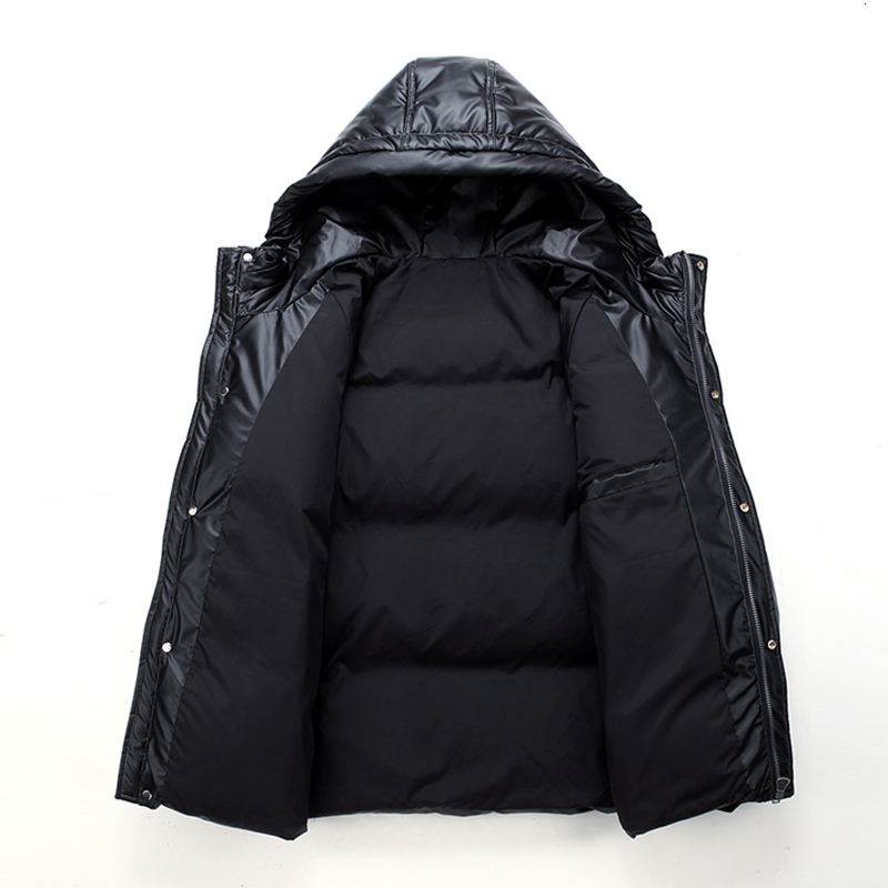 Winter New Brand Warm Hooded Down Jacket Men Lightweight Breathable Waterproof Thick Puffer Classic Casual High Quality Parka