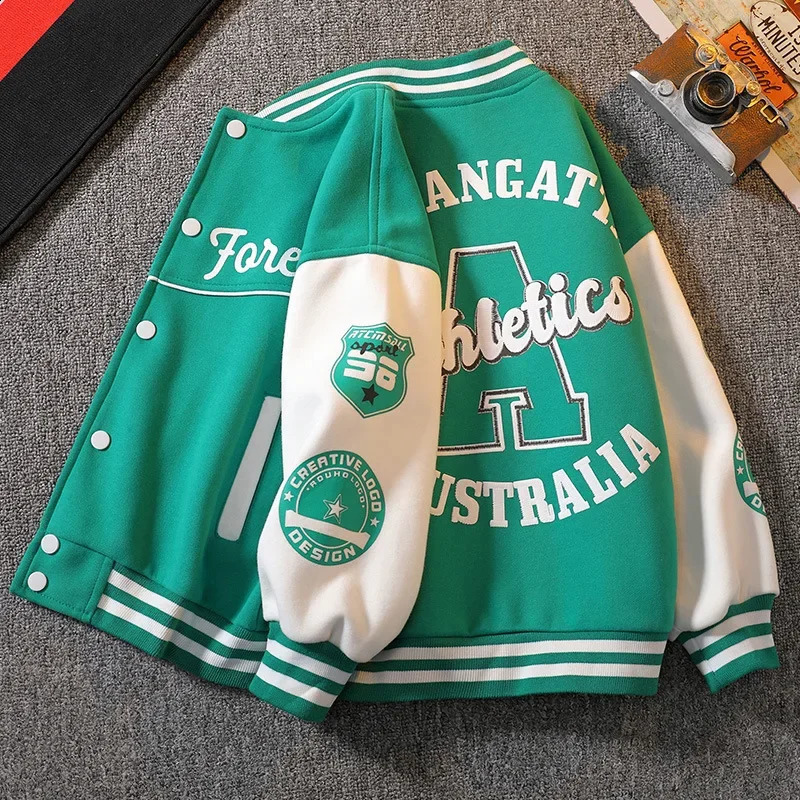 Autumn jacket baseball set youth bedding jacket cotton jacket childrens bomber little boy jacket girl boy jacket 240918